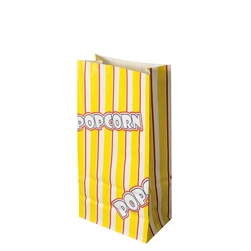 100 Popcorn Tüten, Pergament-Ersatz 1,3 L 20,5 cm x 10,5 cm x 6 cm "Popcorn" fettdicht