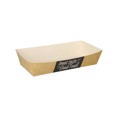 50 Pommes-Frites-Trays "pure" 3,5 cm x 7 cm x 15 cm "Good Food" groß