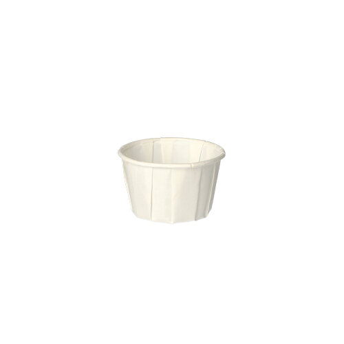250 Dressingbecher, Papier "pure" rund 50 ml Ø 5,8 cm · 3,5 cm weiss