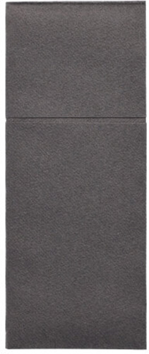 100 Bestecktaschen, Airlaid 40 cm x 48 cm anthrazit "Premium" mit Besteckfalz