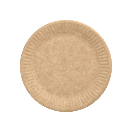 100 Teller, Pappe "pure" rund Ø 15 cm braun