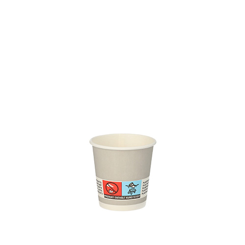 20 Trinkbecher, Pappe 5 cl Ø 5 cm · 5 cm silber "Shot"