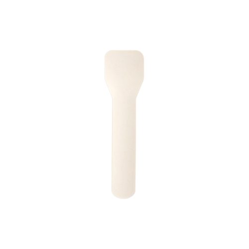 100 Eislöffel, Papier "pure" 9,5 cm weiss