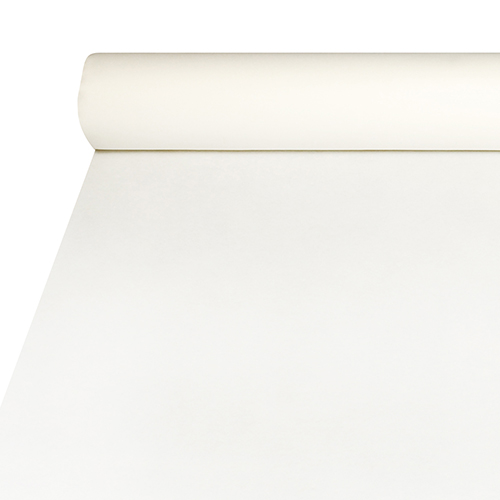 Tischdecke, stoffähnlich, Airlaid 20 m x 1,2 m weiss