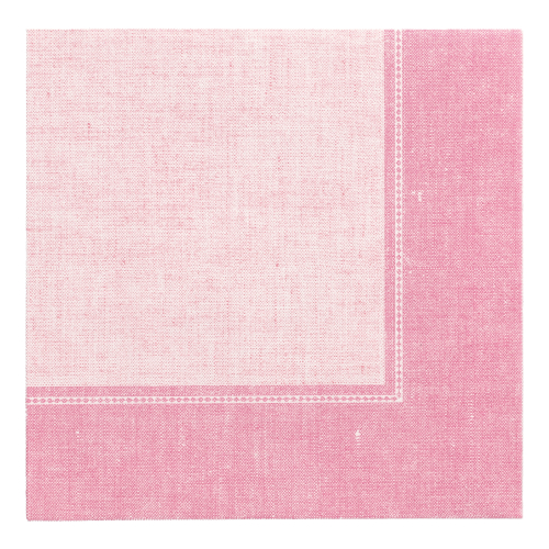 50 Servietten "ROYAL Collection" 1/4-Falz 40 cm x 40 cm rosa "Linum"
