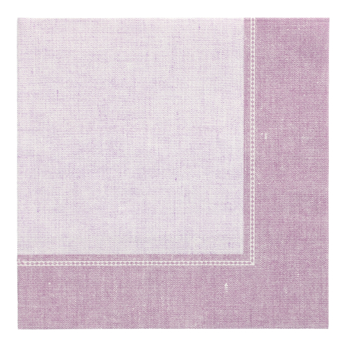 50 Servietten "ROYAL Collection" 1/4-Falz 40 cm x 40 cm flieder "Linum"