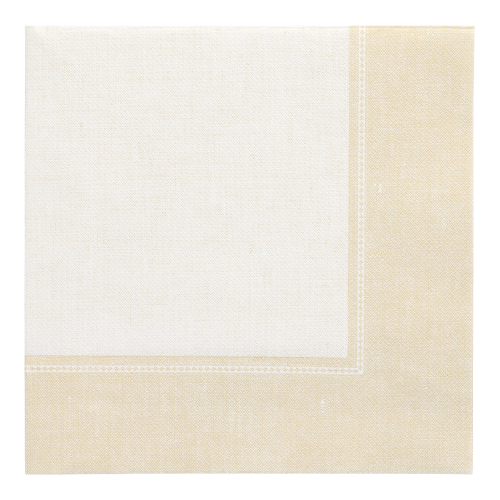 50 Servietten "ROYAL Collection" 1/4-Falz 40 cm x 40 cm champagner "Linum"