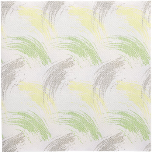 50 Servietten "ROYAL Collection" 1/4-Falz 40 cm x 40 cm limonengrün "Brushstroke"