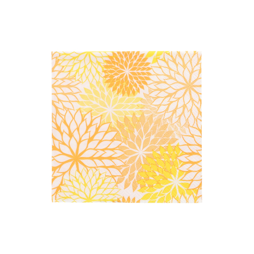 20 Servietten, 3-lagig 1/4-Falz 25 cm x 25 cm gelb "Floralies"