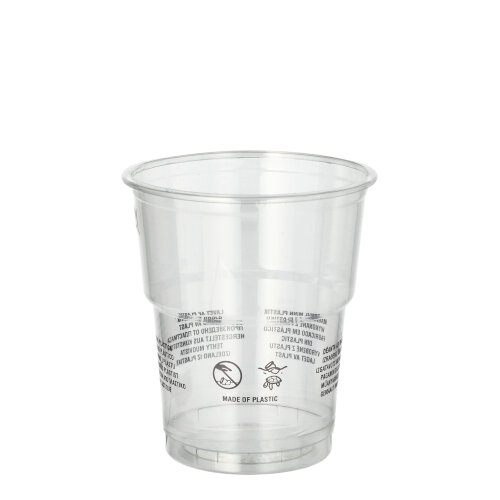 50 Trinkbecher R-PET 0,2 L Ø 7,8 cm · 8,9 cm glasklar