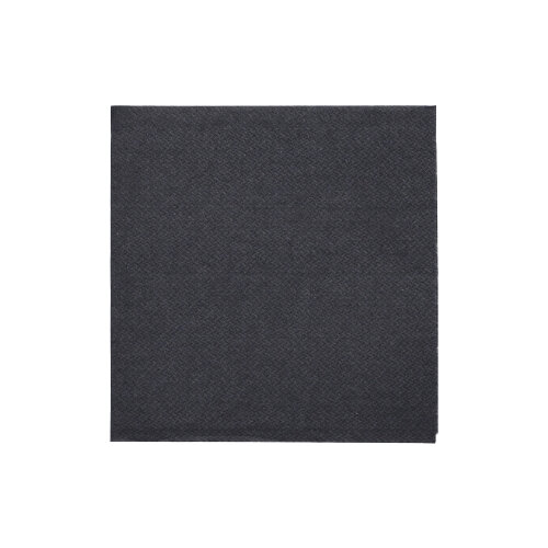 150 Servietten "DAILY Collection" 1/4-Falz 24 cm x 24 cm schwarz