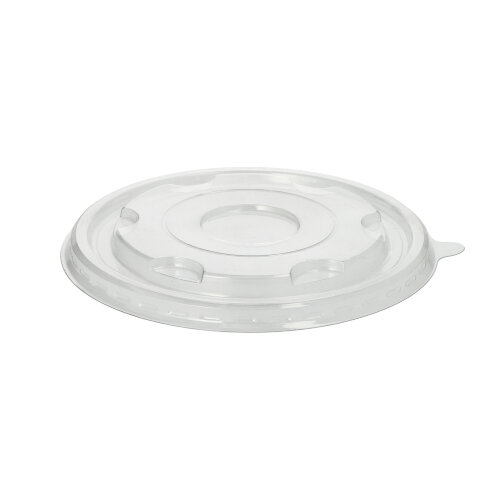 25 Deckel für Schalen R-PET rund Ø 17 cm · 1,5 cm glasklar