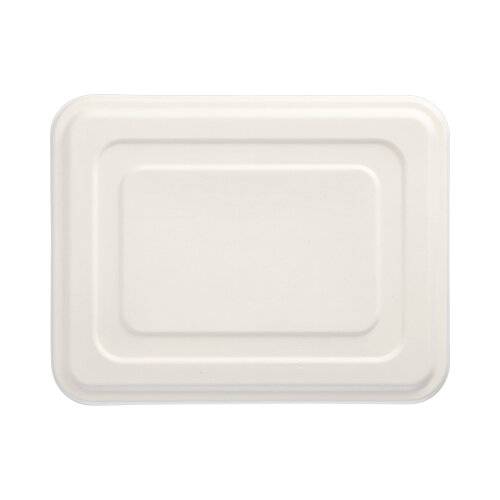 25 Deckel, Zuckerrohr "pure" 1,4 cm x 22,5 cm x 29 cm weiss