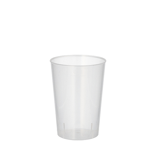 20 Mehrweg-Trinkbecher PP 0,1 L Ø 5,2 cm · 7,4 cm transluzent unzerbrechlich