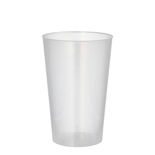10 Mehrweg-Trinkbecher PP 0,3 L Ø 7,8 cm · 11,8 cm transluzent unzerbrechlich
