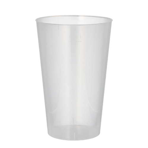 10 Mehrweg-Trinkbecher PP 0,4 L Ø 8,6 cm · 13 cm transluzent unzerbrechlich