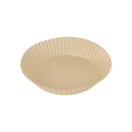 100 Backpapiere Ø 16 cm · 4,5 cm braun für Heißluftfritteusen