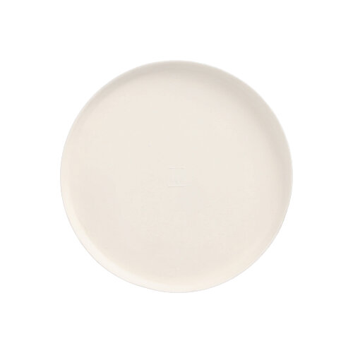 10 Teller Zuckerrohr "pure" rund Ø 12 cm · 1 cm weiss "Cella"
