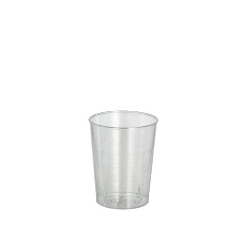 50 Gläser für Schnaps, PS 4 cl Ø 4,3 cm · 5,2 cm glasklar