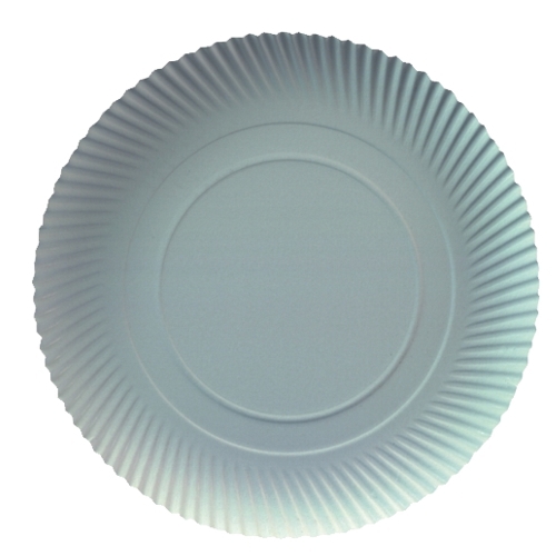 50 Teller, Pappe [rc] rund Ø 30 cm · 2 cm weiss
