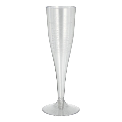 500 Stiel-Gläser für Sekt, PS 0,1 L Ø 5 cm · 17,5 cm glasklar