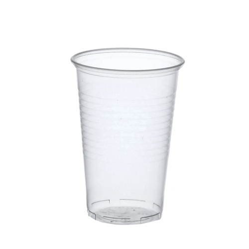 50 Trinkbecher, PP 0,5 L Ø 9,5 cm · 13,7 cm transparent mit Schaumrand