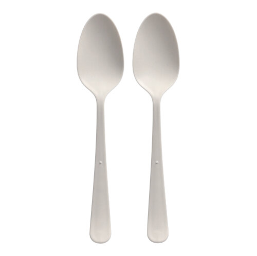 10 "Circulware" Mehrweg-Löffel PP-MF 19 cm weiss "Gaia" extra stabil