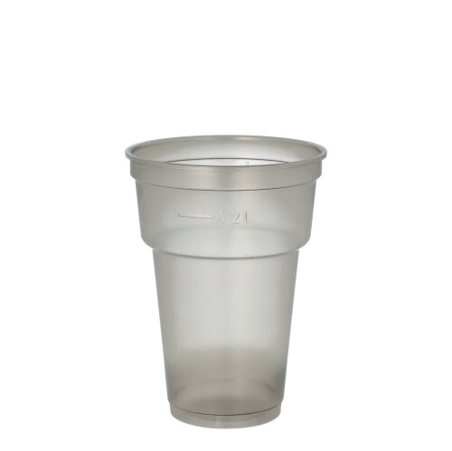 50 Mehrweg-Trinkbecher PP 0,2 L Ø 7,8 cm · 10,4 cm grau