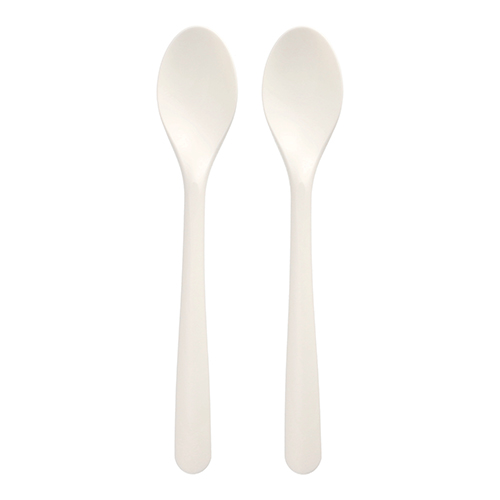 50 Löffel "Folia" C-PLA 19 cm weiss