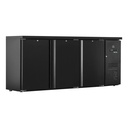 Flaschenkühltisch 425 Liter | Schwarz | 3 Türen | 2005 x 520 x 840 mm