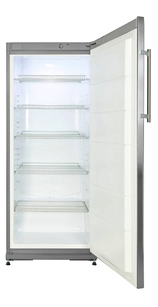 Lagerkühlschrank 270 Liter | 1 Volltür | Inox-Front | 600 x 650 x 1450 mm