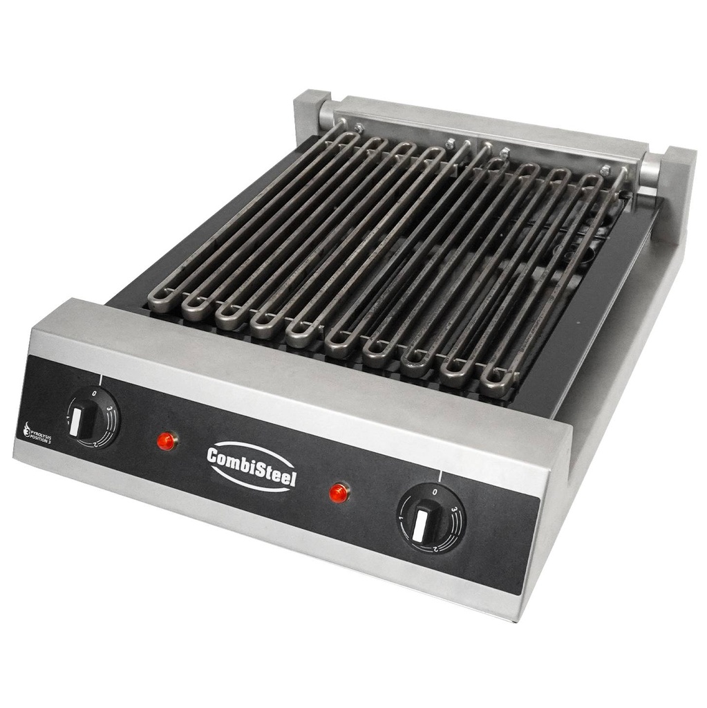 Wassergrill 2 Elemente aus Edelstahl, 435 x 545 x 130 mm