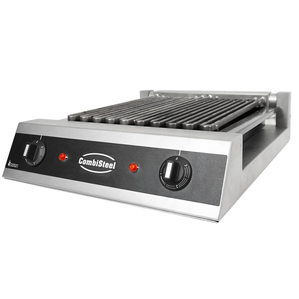 Wassergrill 2 Elemente aus Edelstahl, 435 x 545 x 130 mm