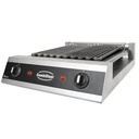 Wassergrill 2 Elemente aus Edelstahl, 435 x 545 x 130 mm