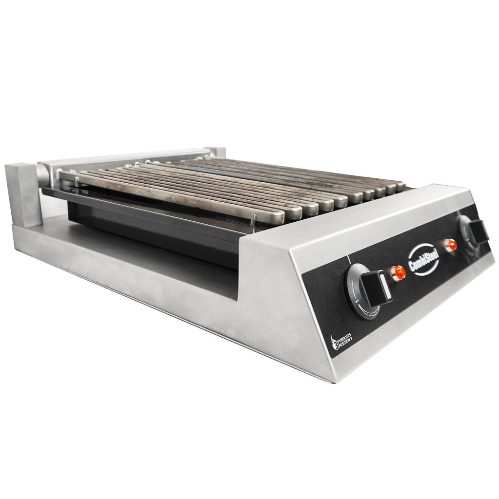 Wassergrill 2 Elemente aus Edelstahl, 435 x 545 x 130 mm