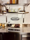 Wassergrill 2 Elemente aus Edelstahl, 435 x 545 x 130 mm