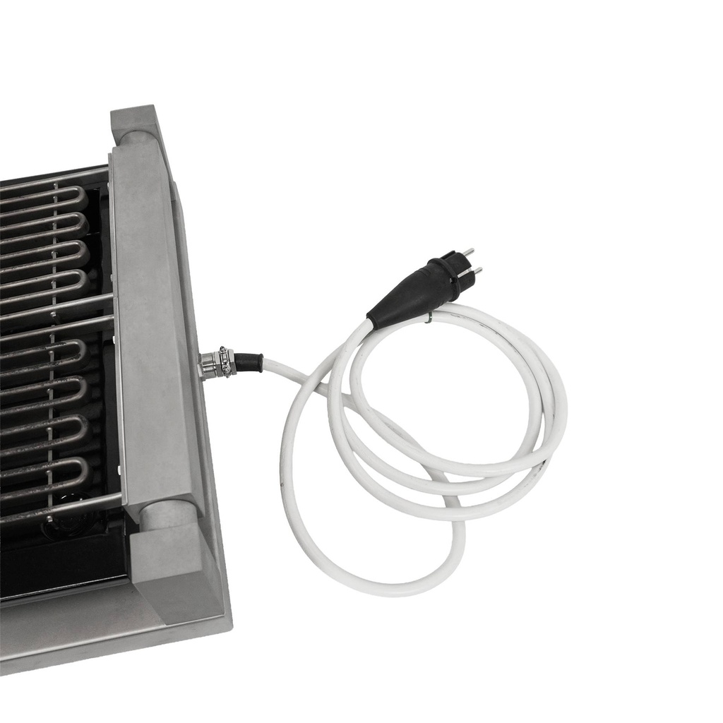 Wassergrill 2 Elemente aus Edelstahl, 435 x 545 x 130 mm