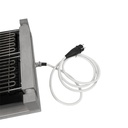 Wassergrill 2 Elemente aus Edelstahl, 435 x 545 x 130 mm