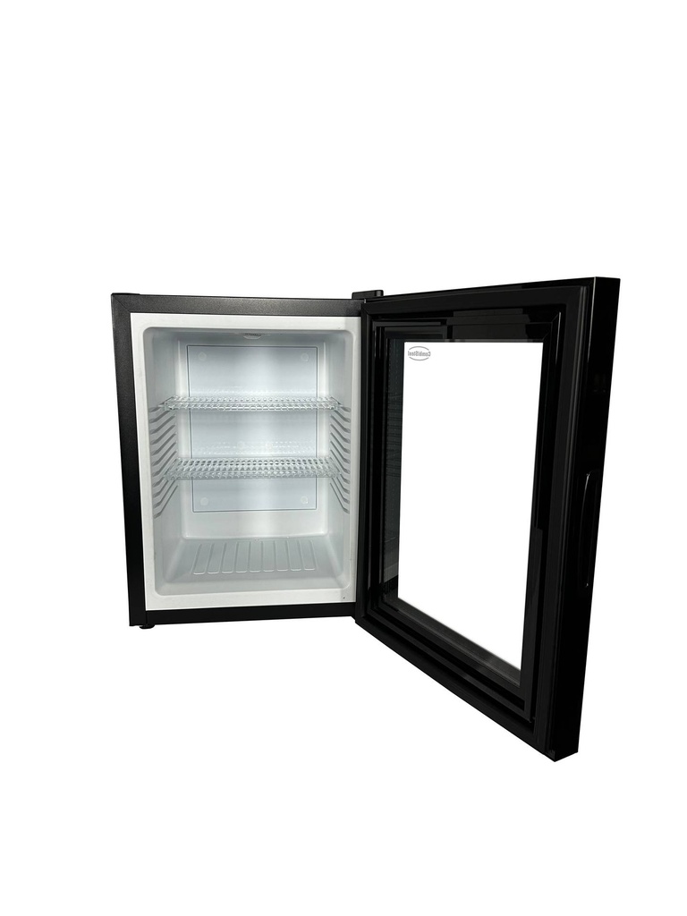 Minibar Glastür, 40 L, 405 x 443 x 545 mm, 33 L, schwarz