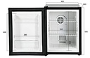 Minibar Peltier, 40 L, 405 x 443 x 545 mm, 40 L, schwarz