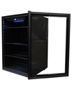 Kühlschrank Tischmodell aus Schwarzstahl, 115 L, schwarz