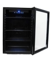 Kühlschrank Tischmodell aus Schwarzstahl, 115 L, schwarz