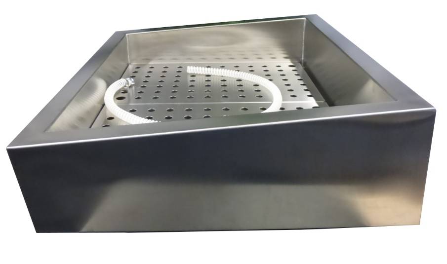 Gemahlenes Eis Behälter Schief Aisi, 722 x 590 x 160 mm