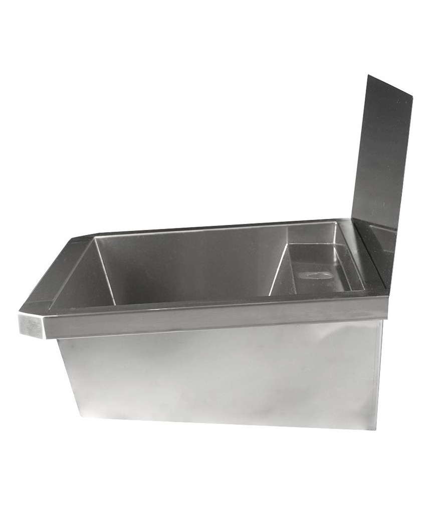 Waschbecken 1 aus Edelstahl, 600 x 468 x 438 mm