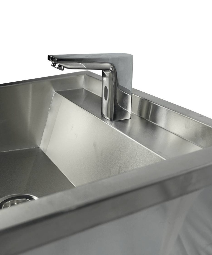 Waschbecken 1 aus Edelstahl, 600 x 468 x 438 mm