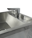 Waschbecken 1 aus Edelstahl, 600 x 468 x 438 mm