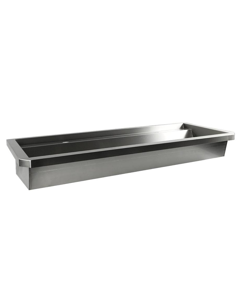 Waschbecken 2 aus Edelstahl, 1200 x 468 x 438 mm