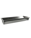 Waschbecken 2 aus Edelstahl, 1200 x 468 x 438 mm