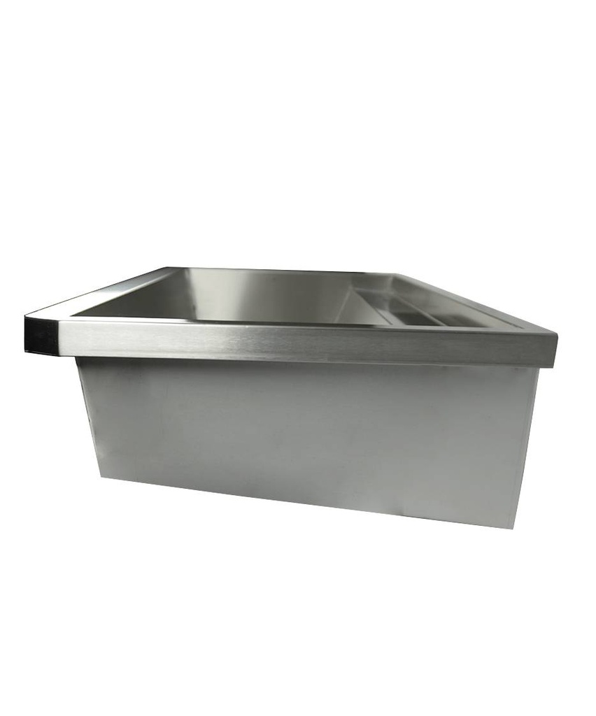 Waschbecken 2 aus Edelstahl, 1200 x 468 x 438 mm