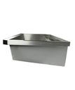 Waschbecken 2 aus Edelstahl, 1200 x 468 x 438 mm
